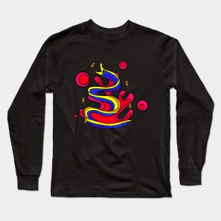 Ribbon Eel with Seahorses Long Sleeve T-Shirt